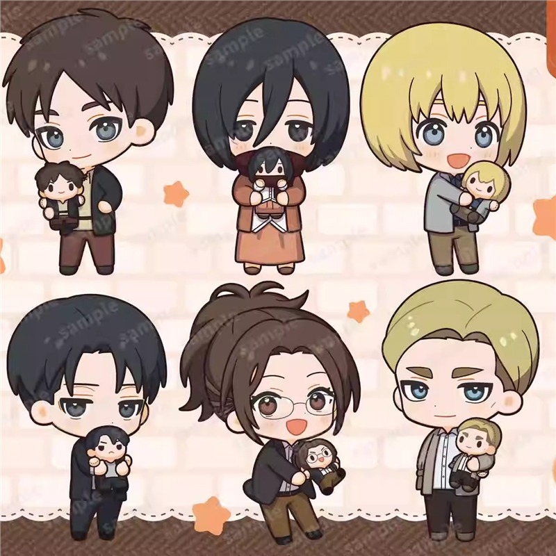 Resin Art Hanging - Attack on Titan Niedliche Chibi Q-Version