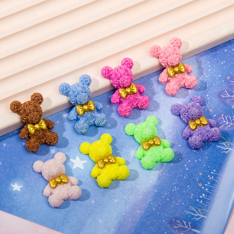 Resin Art Rose Petals - 10PCS Rose Blossom Bär Harz Zubehör