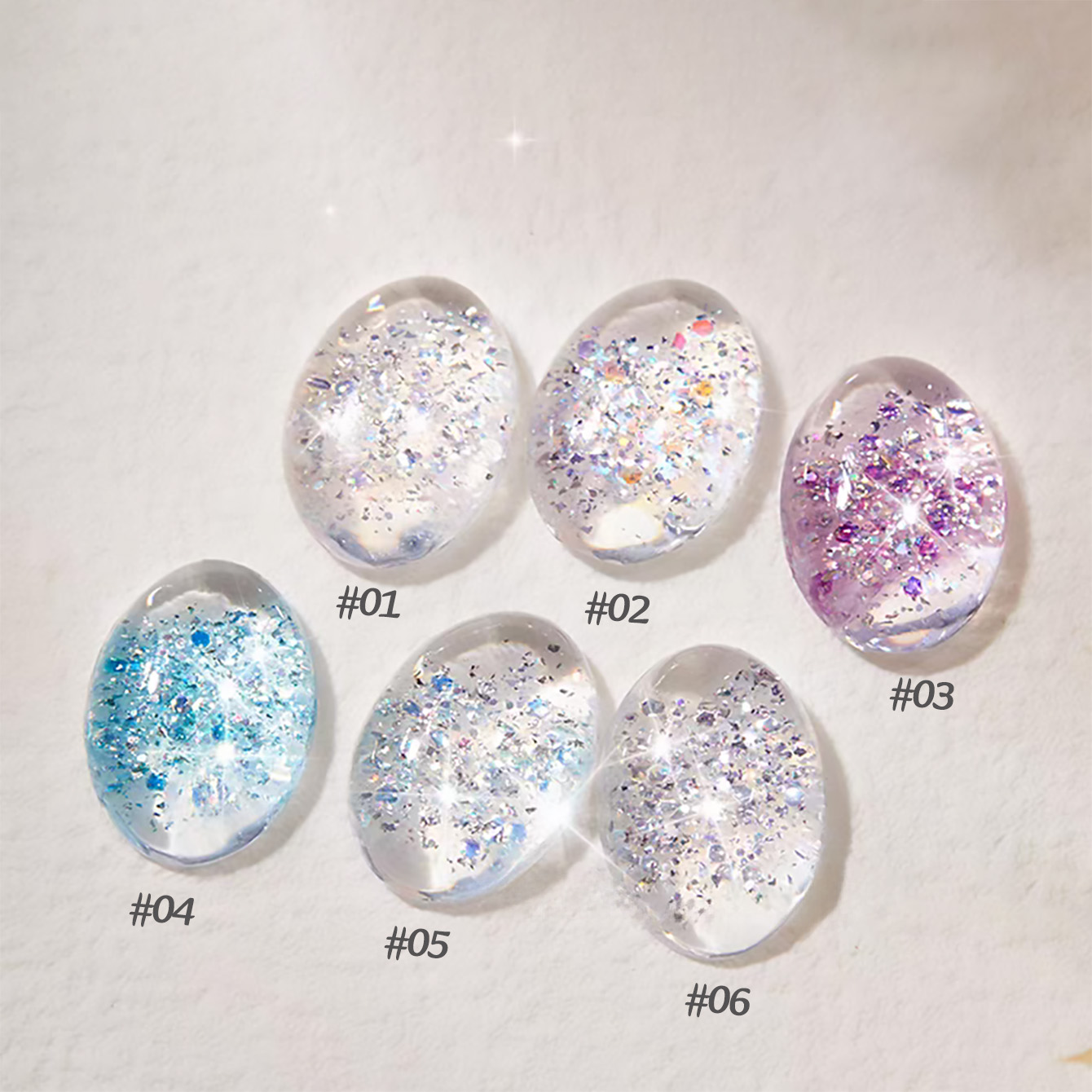 Resin Art Online - ZH1PCS 2026 Neues Glitzer-Nagelgel, Online-Trend, Mehrfarbige