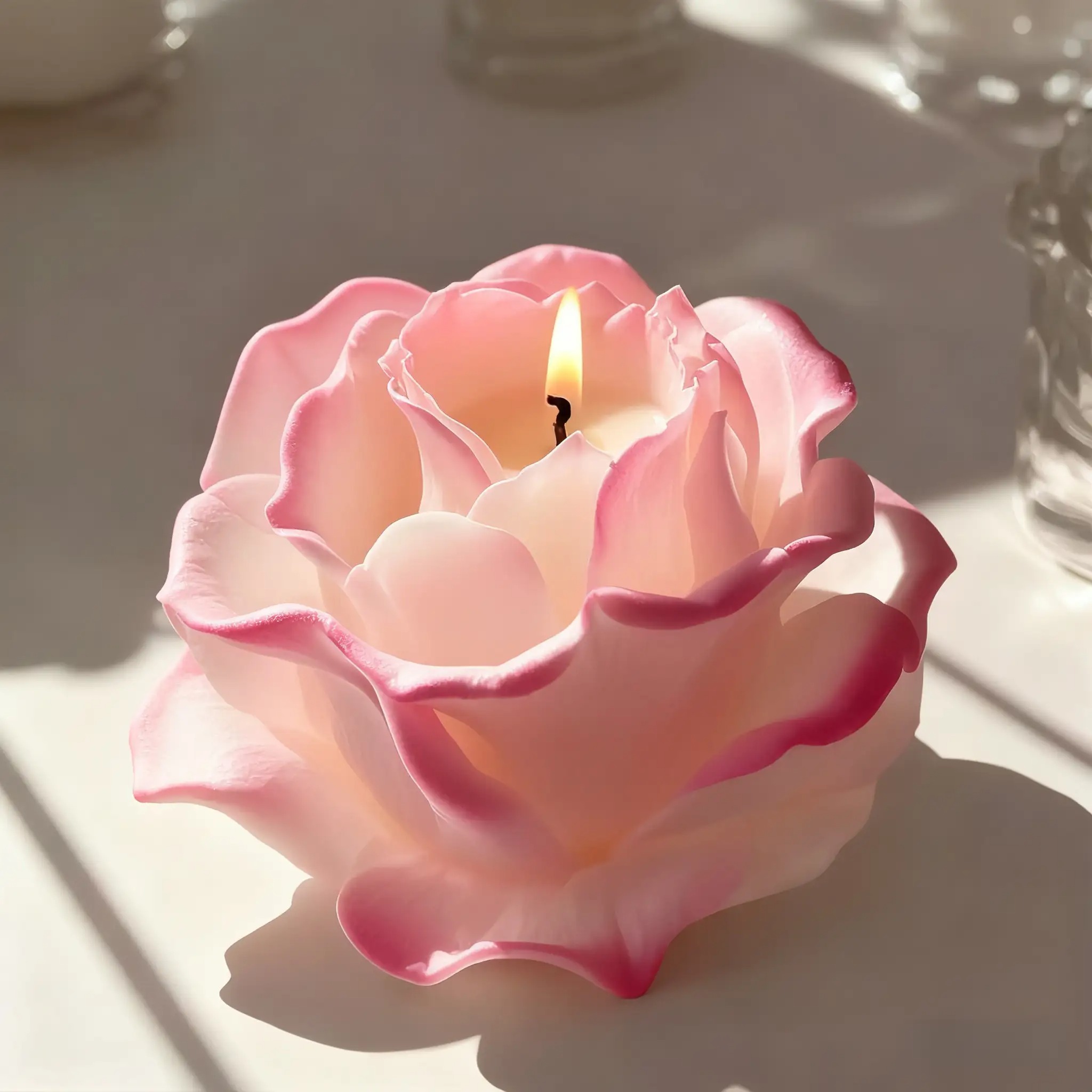 Resin Art Rose Petals - 1 Stück 3D Elegante Rosen-Silikonform -
