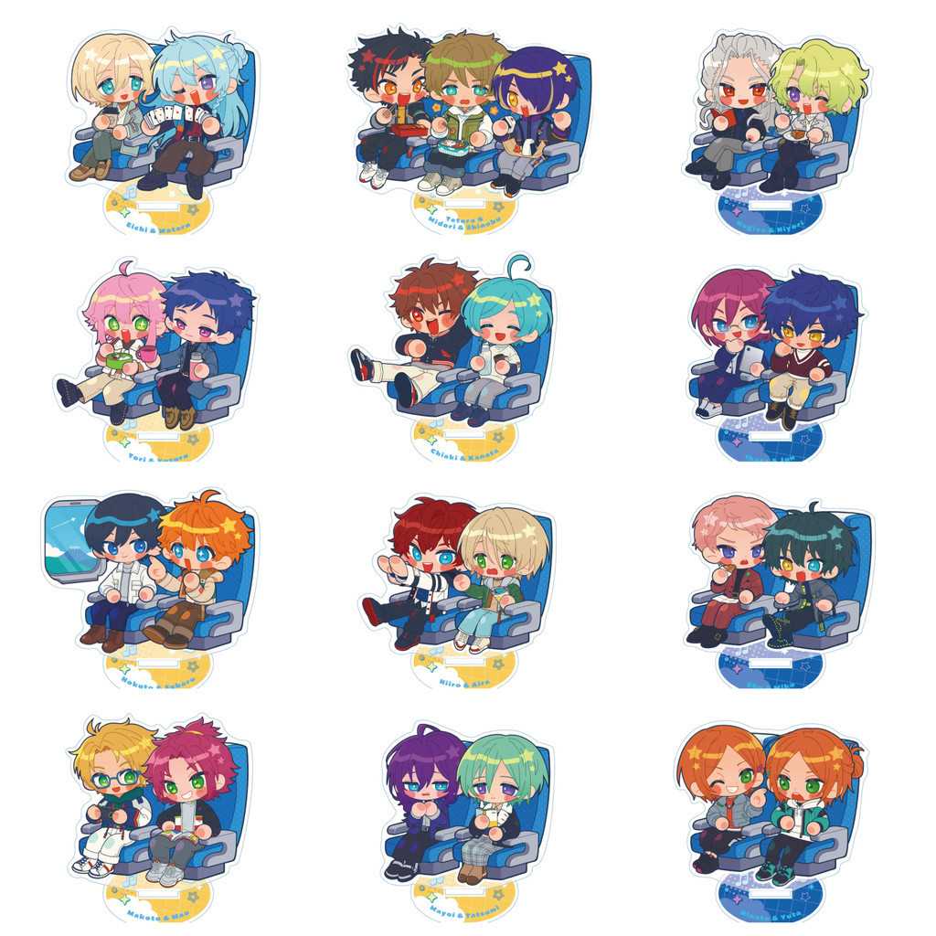 Resin Art Anime - Ensemble Stars Figuren-Display Acryl-Anime-Ständer Modellplatte Action-Ornament
