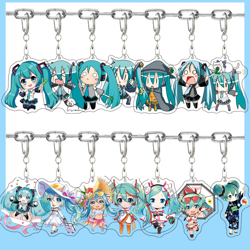 Resin Art Hanging - Hatsune Miku Anime Acryl-Figur Niedlicher Taschenanhänger