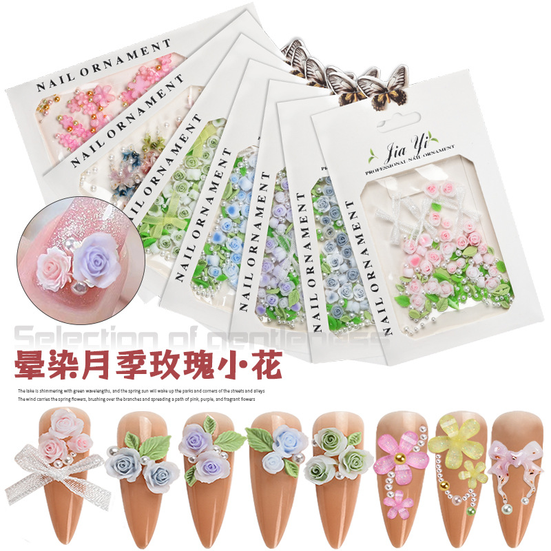 Resin Art Rose Petals - Sommerfrische Mini-Perlen-Harz Rosa Kamelie Rose 3D