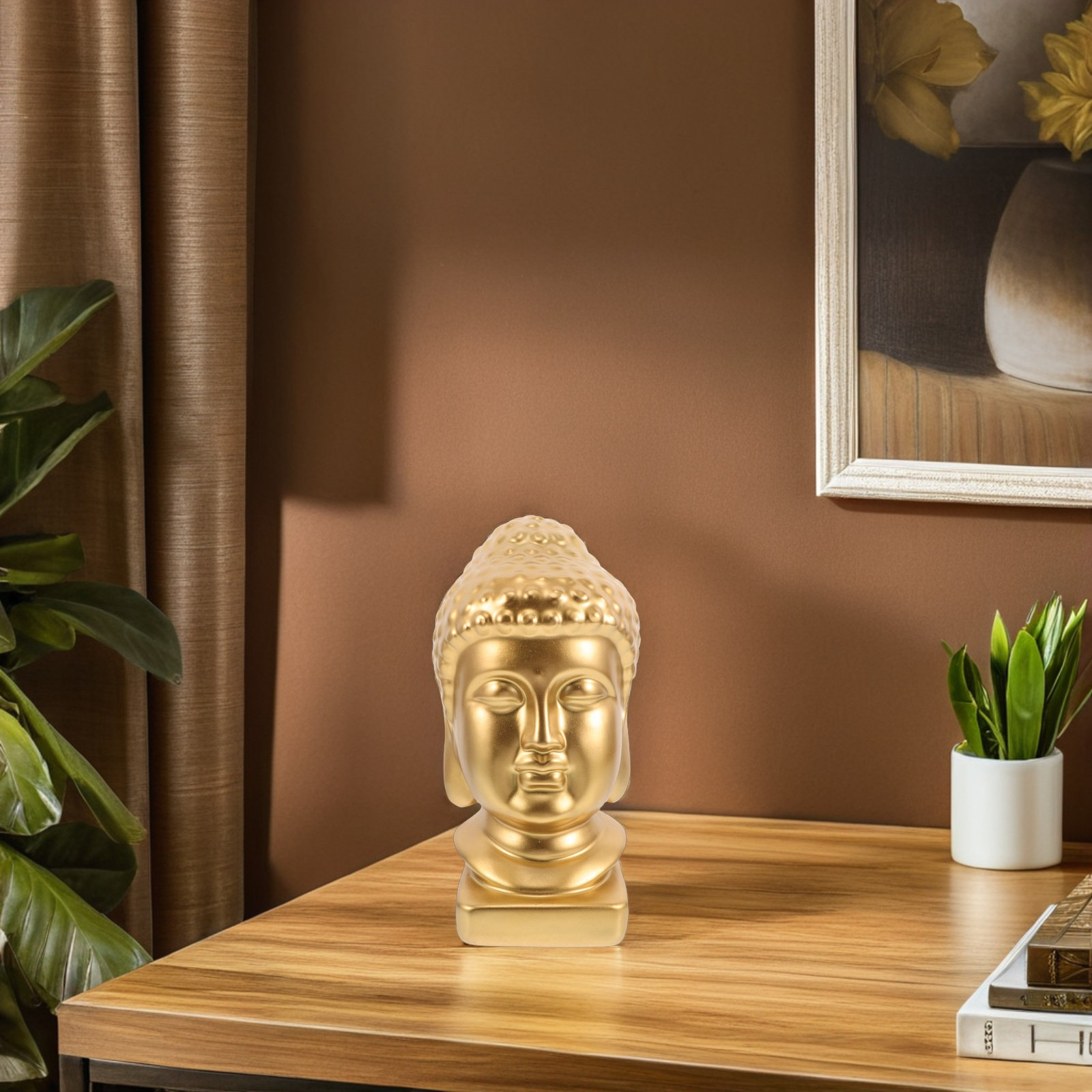 Buddha-Kopf Kunststatue aus Ha – Resin Art And Decor Bewertung und Preis
