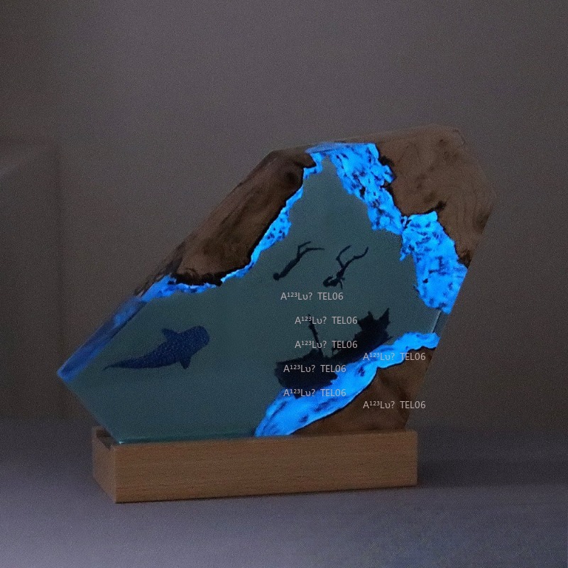 Holzharz-Nachtlicht Ozean-Kuns – Resin Art Ocean Bewertung und Preis