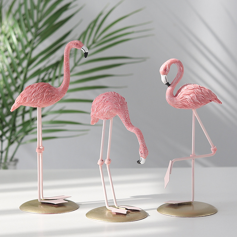 3 Stück Rosa Flamingo-Figuren  – Resin Art Gift For Wedding Bewertung und Preis