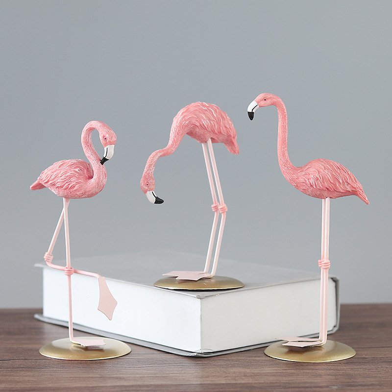 3 Stück Rosa Flamingo-Figuren  – Resin Art Gift For Wedding Bewertung und Preis