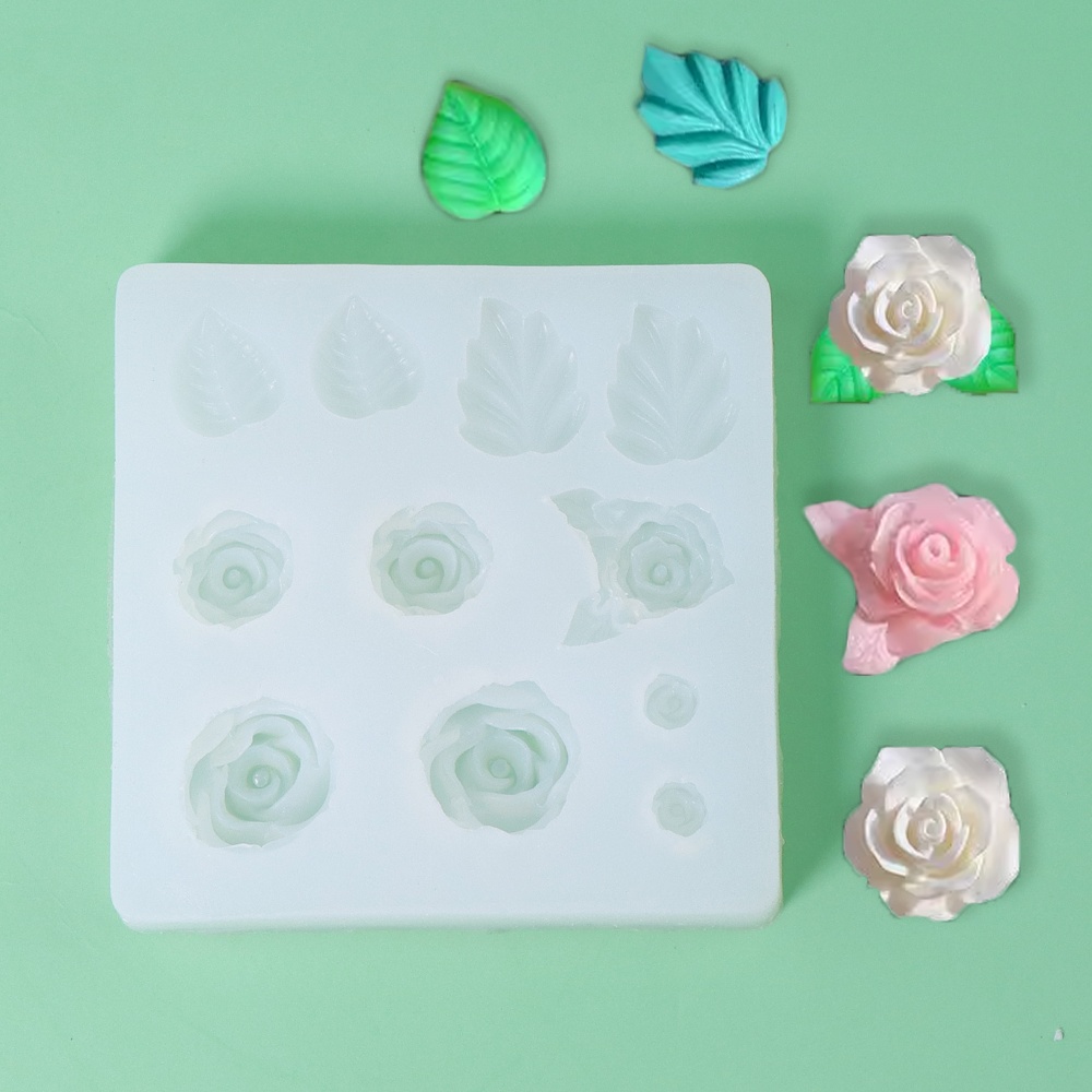 Rosenblütenblatt-Silikon-Seife – Resin Art Rose Petals Bewertung und Preis