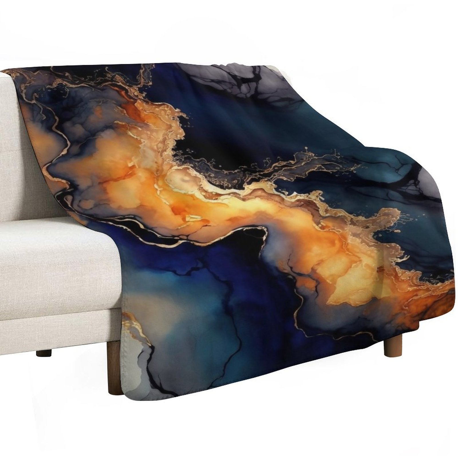 Vulkanische Wellen – Abstrakte – Resin Art Alcohol Ink Bewertung und Preis