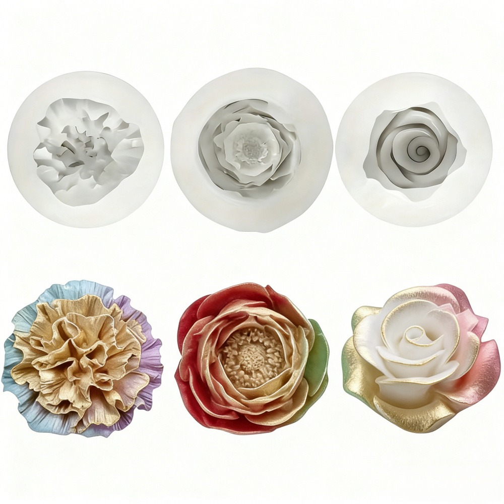 3-teilige Silikonformen für Ro – Resin Art Rose Petals Bewertung und Preis