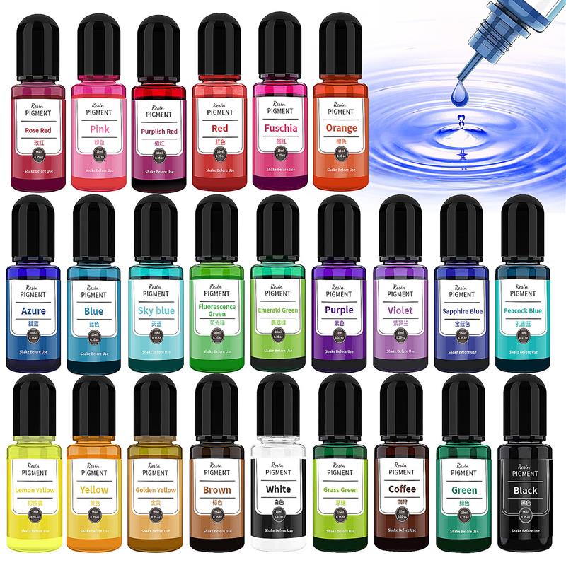 24 Farben 10 ml/Flasche Epoxid – Resin Art Alcohol Ink Bewertung und Preis