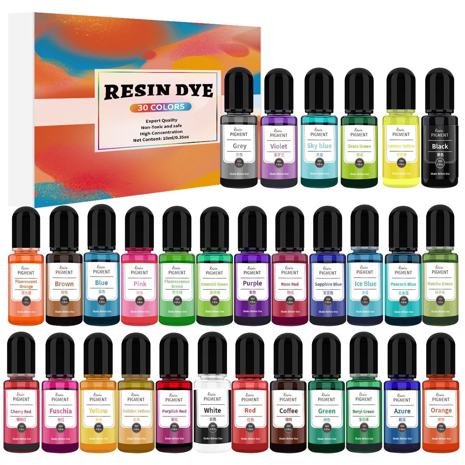 24/30 Farben Set 10 ml Epoxidh – Resin Art Alcohol Ink Bewertung und Preis