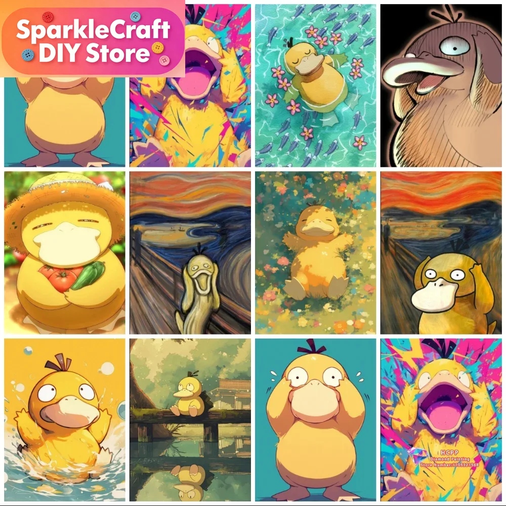 1 Stück rahmenloses Psyduck Ca – Resin Art Work Bewertung und Preis