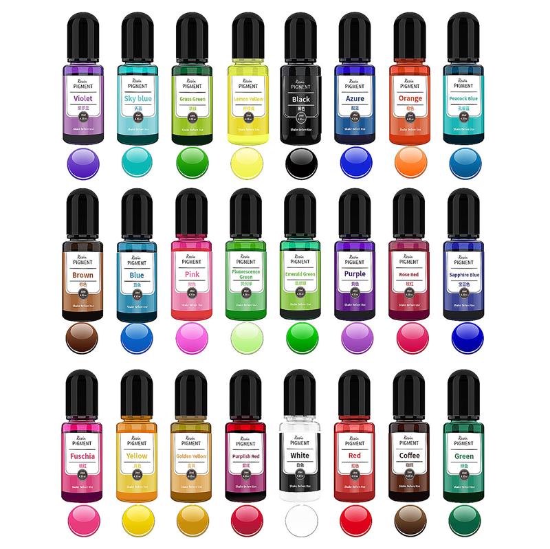 24 Farben 10 ml/Flasche Epoxid – Resin Art Alcohol Ink Bewertung und Preis