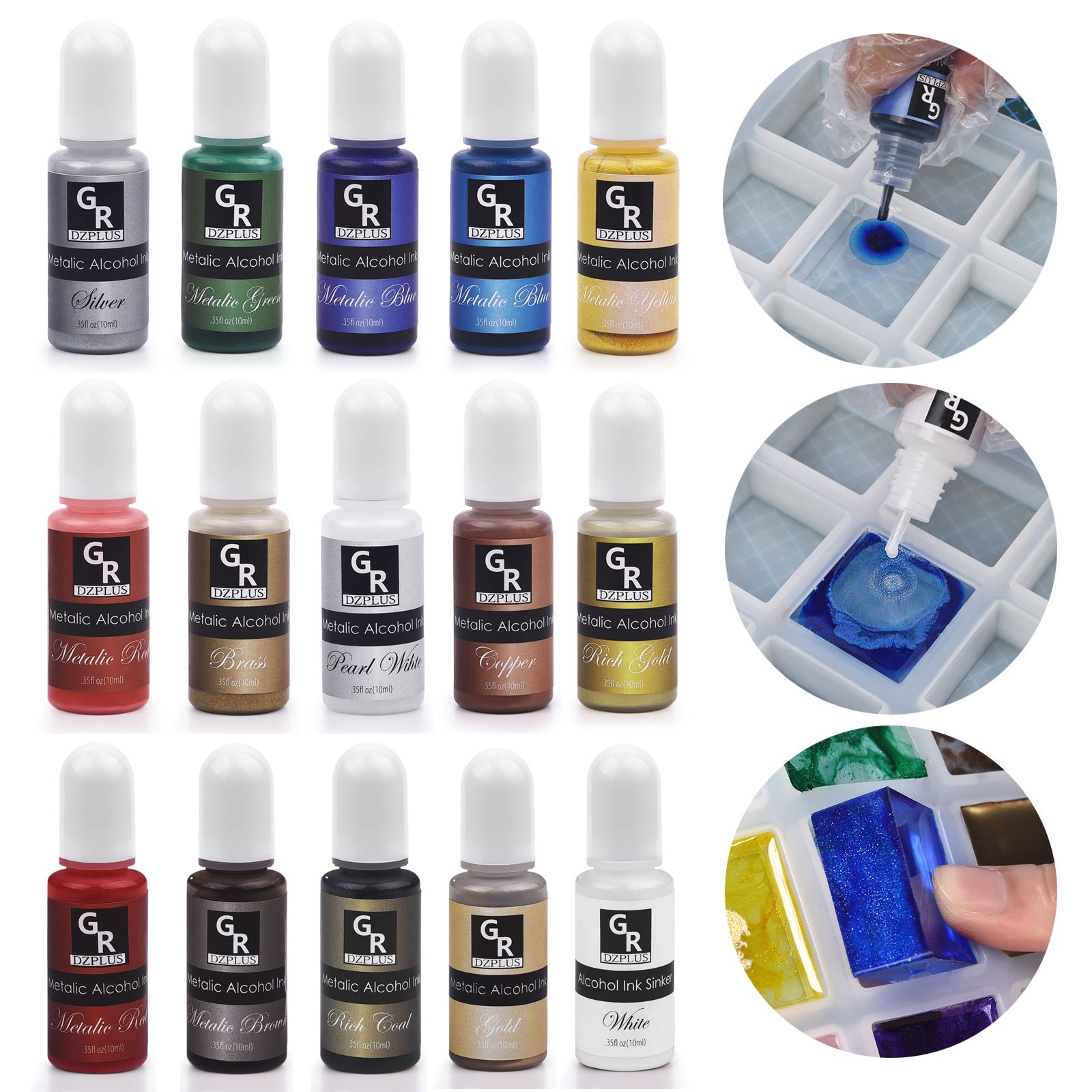 1 Set Harz Pigment Kit Kunst T – Resin Art Alcohol Ink Bewertung und Preis