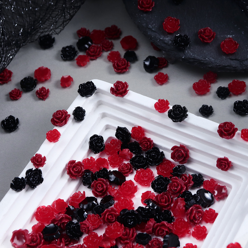 100 Stück Rote & Schwarze Harz – Resin Art Rose Petals Bewertung und Preis