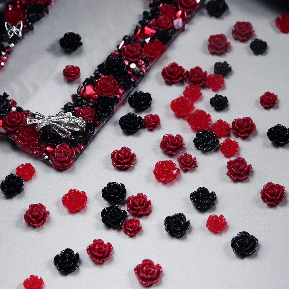 100 Stück Rote & Schwarze Harz – Resin Art Rose Petals Bewertung und Preis
