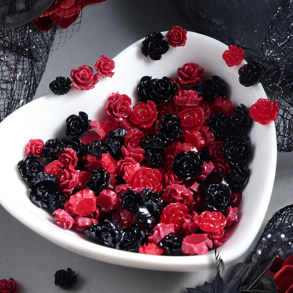 100 Stück Rote & Schwarze Harz – Resin Art Rose Petals Bewertung und Preis